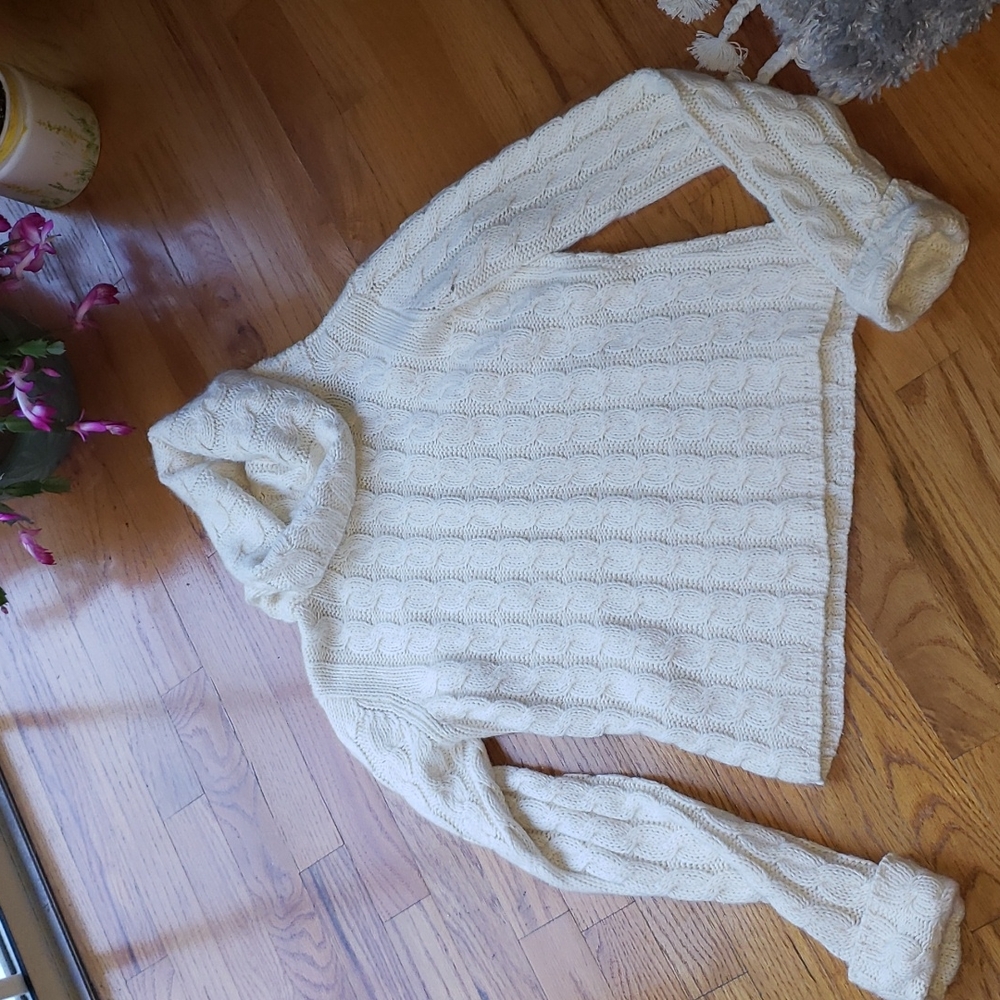 Angora, Axcess by Liz Clairborne super soft thick turtleneck sweater M petite